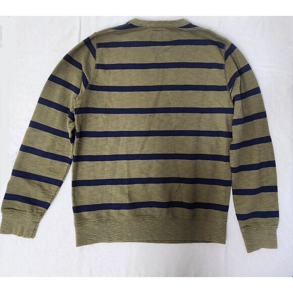 Old Navy Striped Crew Neck Pull Over Slub Sweatshirt Sea Turtle Long Sleeve Sz S - Picture 4 of 4